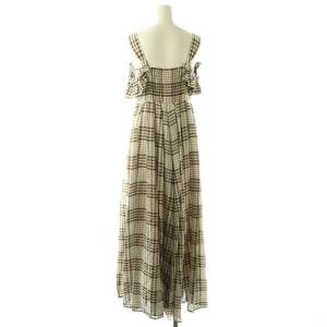 Diagram GRACE CONTINENTAL 25SS チェックサッカーワンピース ロング 36 マルチカラー 白 ホワイト グレー /SS OS