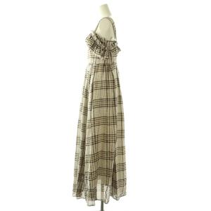 Diagram GRACE CONTINENTAL 25SS チェックサッカーワンピース ロング 36 マルチカラー 白 ホワイト グレー /SS OS