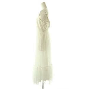 Diagram GRACE CONTINENTAL 25SS チュールコンビティアードワンピース フレア ロング マキシ 36 白 ホワイト 0325131372