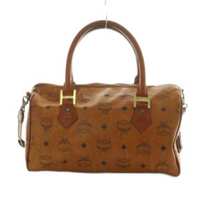 MCM 2WAY ボストンバッグ ショルダーバッグ ヴィセトス柄 茶 /MI OS