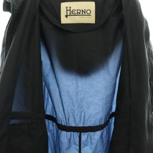 HERNO PA0036D フード ナイロンコート 44 ネイビー