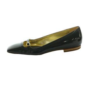 DOLCE&GABBANA メリージェーンパンプス エナメル 38 黒 ブラック /SS OS