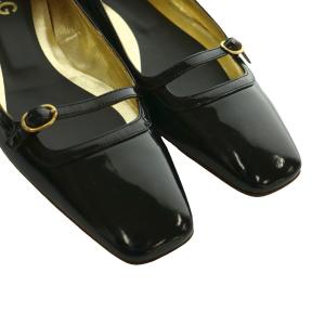 DOLCE&GABBANA メリージェーンパンプス エナメル 38 黒 ブラック /SS OS