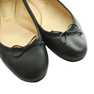 Christian Louboutin スパイクスタッズバレエパンプス 37 黒 ブラック /SS OS