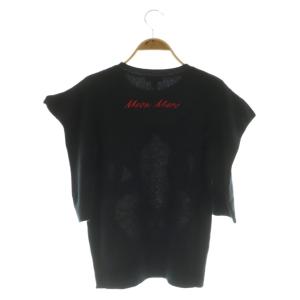 MARC JACOBS 24年製 THE CAT SWEATER カシミアニット セーター 五分袖 XS ブラック /MY OS