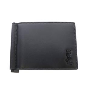 TINY MONOGRAM BILL CLIP WALLET ブラック