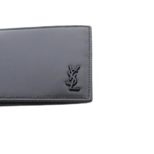 SAINT LAURENT PARIS TINY MONOGRAM BILL CLIP WALLET ブラック
