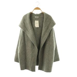 24AW Alpaca Fluffy Gown グレー