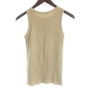 MUSE de Deuxieme Classe 24SS Looseyリブ タンクトップ 茶 ブラウン /AB OS