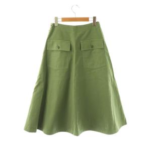 MADISONBLUE 24SS FATIGUE FLARE SK L.Oz BS スカート ロング フレア 1 カーキ /DO