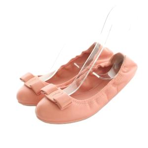 ヴァラリボン バレエシューズ ギャザー 5.5D 23.0cm ピンク 16163 /MI OS