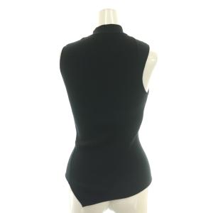TOTEME asymmetric knit top ノースリーブニット カットソー プルオーバー XS ブラック /CX