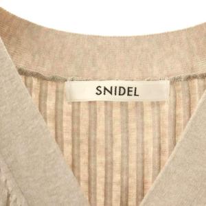 SNIDEL ORGANICSフロントボタンニットワンピース F グレー /AZ