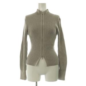 SNIDEL 23AW セットアップ フロントジップバルーンスカートコンビワンピース リブニットジャケット 0 ベージュ