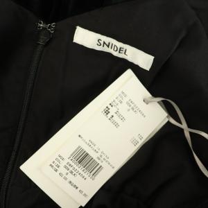 SNIDEL 22AW レースボレロレイヤードタイトスリットワンピース ベロア 0 ブラック /MY OS