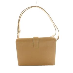 CHANEL レザーショルダーバッグ ベージュ