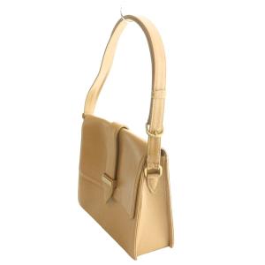 CHANEL レザーショルダーバッグ ベージュ