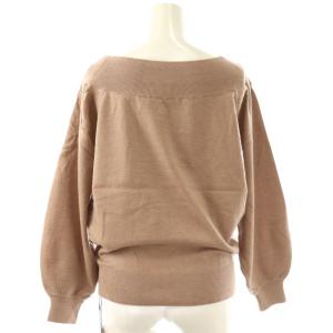 JUSGLITTY レーススカート レイヤードニット セットアップ 1 ピンクベージュ ボートネック 長袖 花柄レース /DU