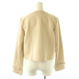To b. by agnes b. WS93 BLOUSON レザージャケット ノーカラー 38 /HK OS SH