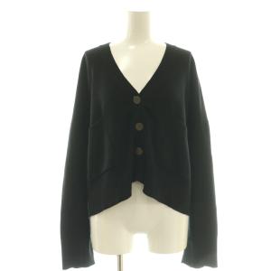 25AW wool knit Vneck カーディガン ニット ブラック /CX OS