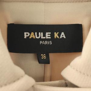 PAULE KA ダブルブレストコート 36 ライトベージュ /ES OS
