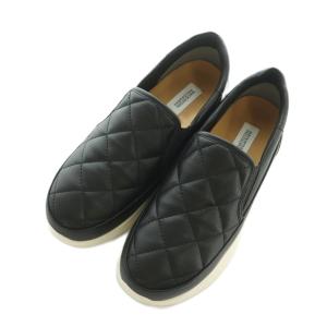 MACKINTOSH PHILOSOPHY MACKINTOSHPHILOSOPHY スリッポン シューズ キルティング フェイクレザー 23.5cm 黒 676442 /MI OS