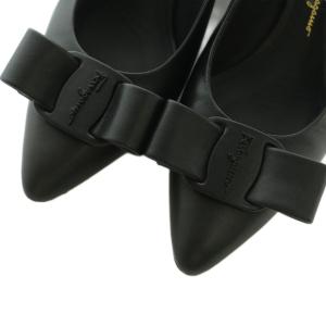 Salvatore Ferragamo VIVA パンプス ヴァラリボン 5.5 ブラック