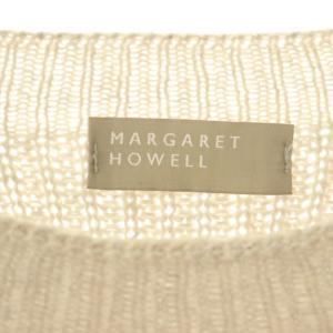 MARGARET HOWELL リブボトルネックニット セーター カシミヤ 2 グレージュ /ES OS