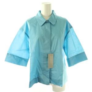 LINEN VOILE 半袖シャツ 1 ライトブルー /HK OS