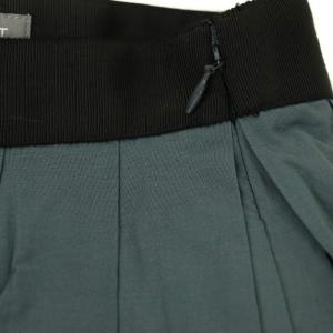 MARGARET HOWELL 24SS COTTON VOILE プリーツスカート フレア ミモレ ロング 1 紺 ネイビー 578-4132008