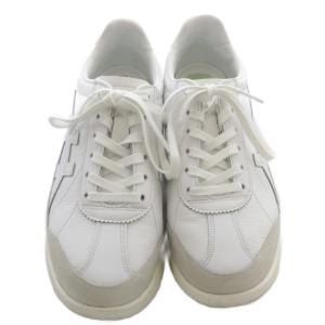 Onitsuka Tiger MOLLETY 厚底 スニーカー 24cm 白 グリーン グレー 1183C101 /SR