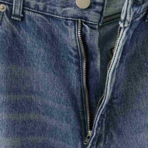 GALLARDAGALANTE インパッチデニムパンツ ワイド カットオフ 2 ブルー /HK OS SH
