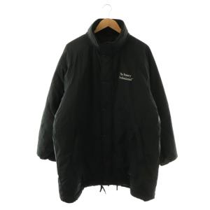 Padded Nylon Bench Coat XL ブラック