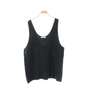 KNIT TANK TOP (GOTS) タンクトップ ニット セーター 38 ネイビー /DO OS