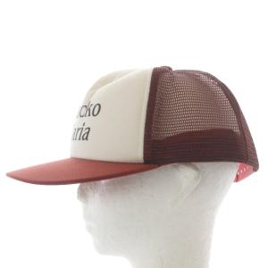 24SS ロゴ メッシュキャップ 帽子 野球帽 ボルドー /YO26（2026/03/22