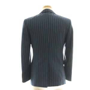 SUIT SELECT ウーツストライプスーツ テーラードジャケット シングル 2B スラックス パンツ ウール ストライプ Y5