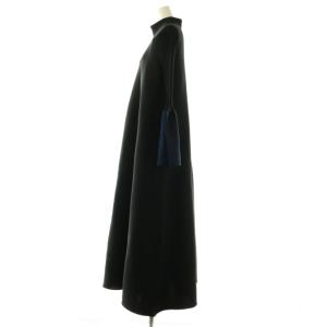 CFCL POTTERY GLITTER MOCKNECK LONG BELL SLEEVE FLARE DRESS