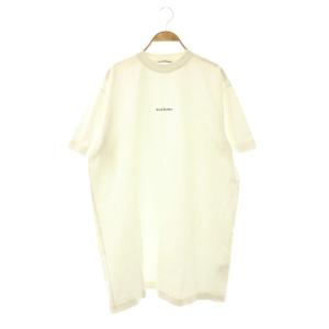 オーバーサイズ Tシャツ ワンピース 半袖 ミニ S 白 /NR OS