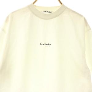 Acne Studios オーバーサイズ Tシャツ ワンピース 半袖 ミニ S 白 /NR OS