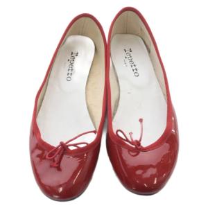 Repetto エナメル バレエシューズ 37 赤 レッド /SR