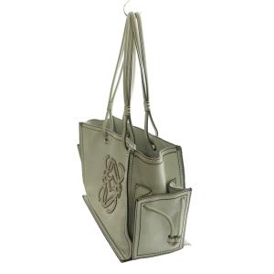 LOEWE アナグラム ショッパー トートバッグ オフホワイト