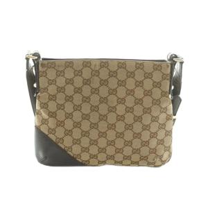 GUCCI GGキャンバス ホースビット ショルダーバッグ キャンバス ベージュ 141506