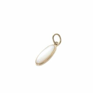 ホワイトシェル ネックレスチャーム ペンダントトップ K10 イエローゴールド /SR