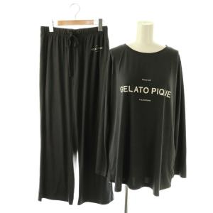 ロゴ ルームウェア セットアップ Tシャツ イージーパンツ ナイトウェア F チャコールグレー /DF