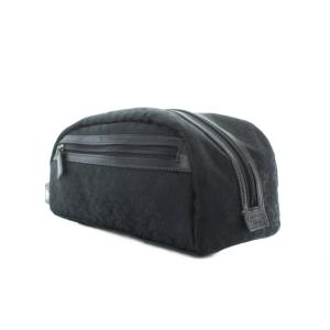 COACH シグネチャー セカンドバッグ ポーチ 黒 ブラック シグネチャー柄 ジップポケット 総柄 /RI OS