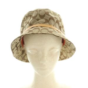 COACH シグネチャー バケットハット 帽子 P/S ベージュ /MI OS