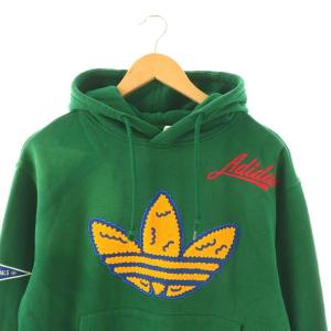 adidas Originals MC BADGE HOODIE パーカー プルオーバー L グリーン /HK OS