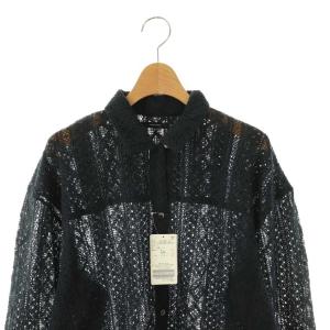 JOURNAL STANDARD 25SS コットンコードレースシャツ 長袖 ネイビー /HK OS