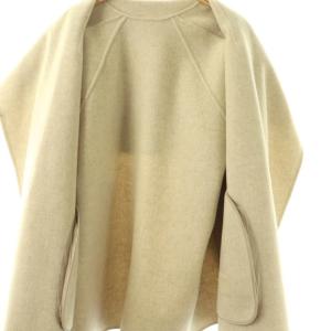 Plage 24AW ハミルトン DRAPE MIDDLE コート 36 ベージュ 24020922805140