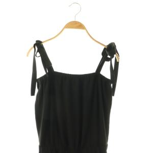 Theory ELEVATE CREPE2 ALAVINE サロペット パンツ 2 ブラック /HK OS